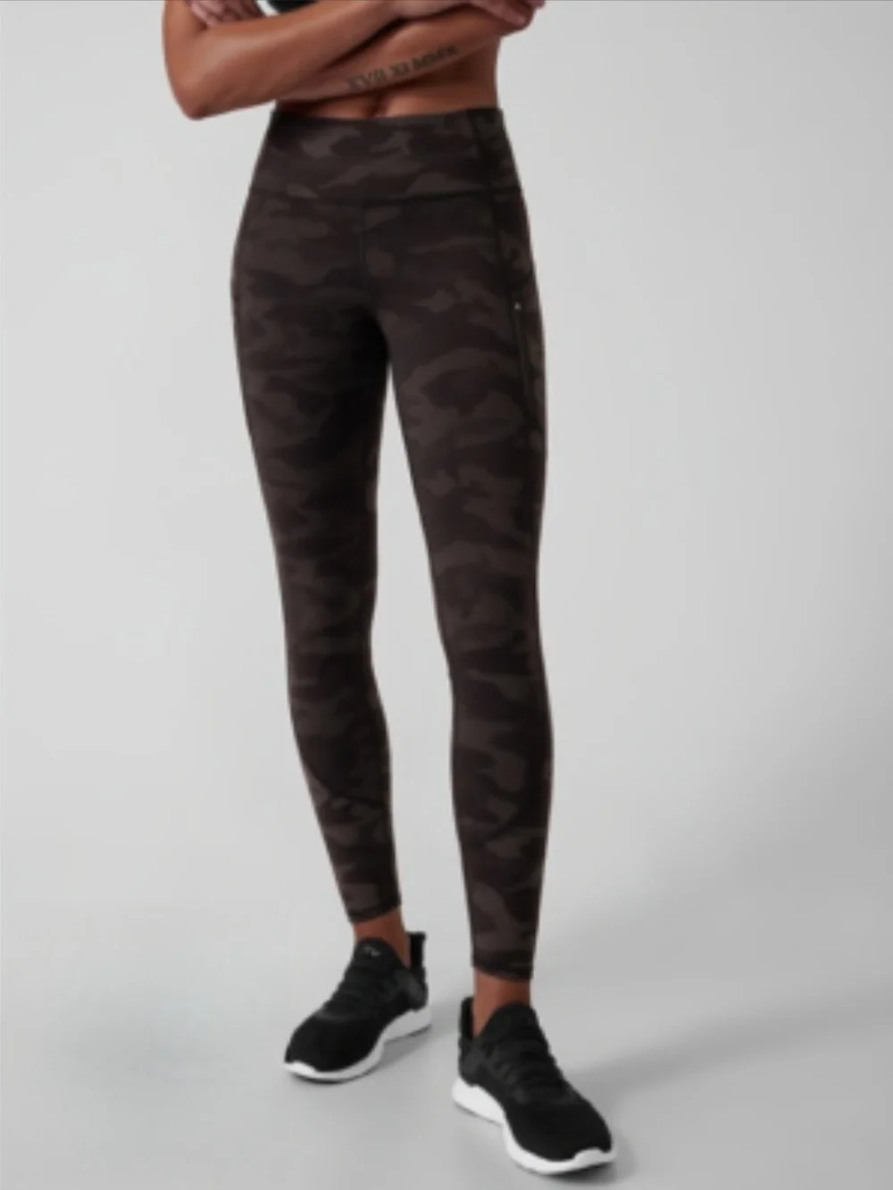 Athleta Rainier High-Waist Leggings - Black Reflective Camo